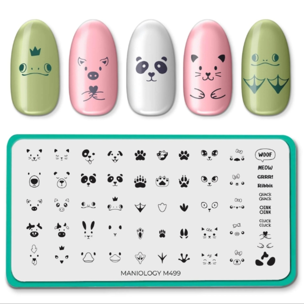 2/$15 Maniology M499 Face Off Nail Stamping Plate